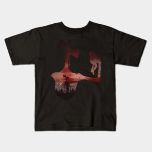 Siren head landscape Kids T-Shirt